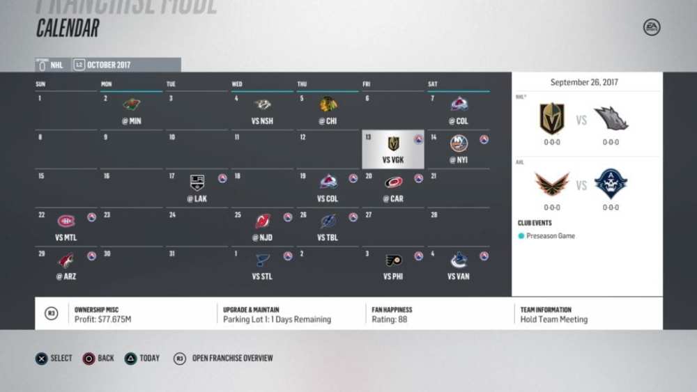 Expansion Is A Welcomed Addition to NHL 18's Franchise Mode, But Much Left  to Be Desired - Operation Sports