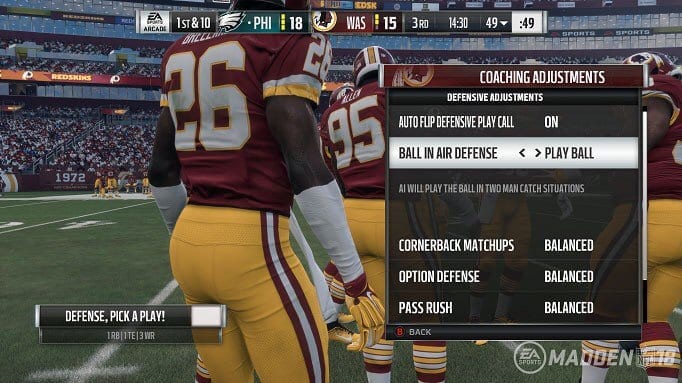 Complete List of Coaching Adjustments in Madden NFL 18 - Operation Sports