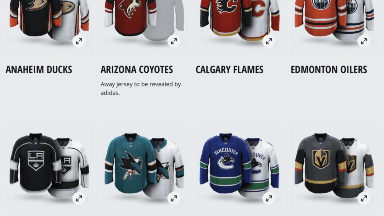 nhl away jerseys