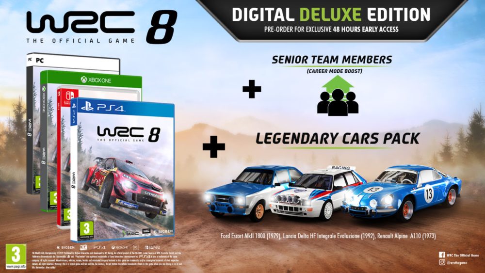 WRC 8 Editions and Pre-Order Bonuses Revealed, Release Date Set For  September 5 - Operation Sports