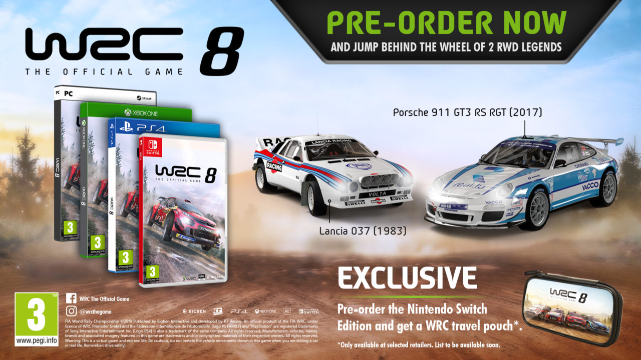 WRC 8 Editions and Operation 5 Date - For Revealed, September Bonuses Release Set Pre-Order Sports