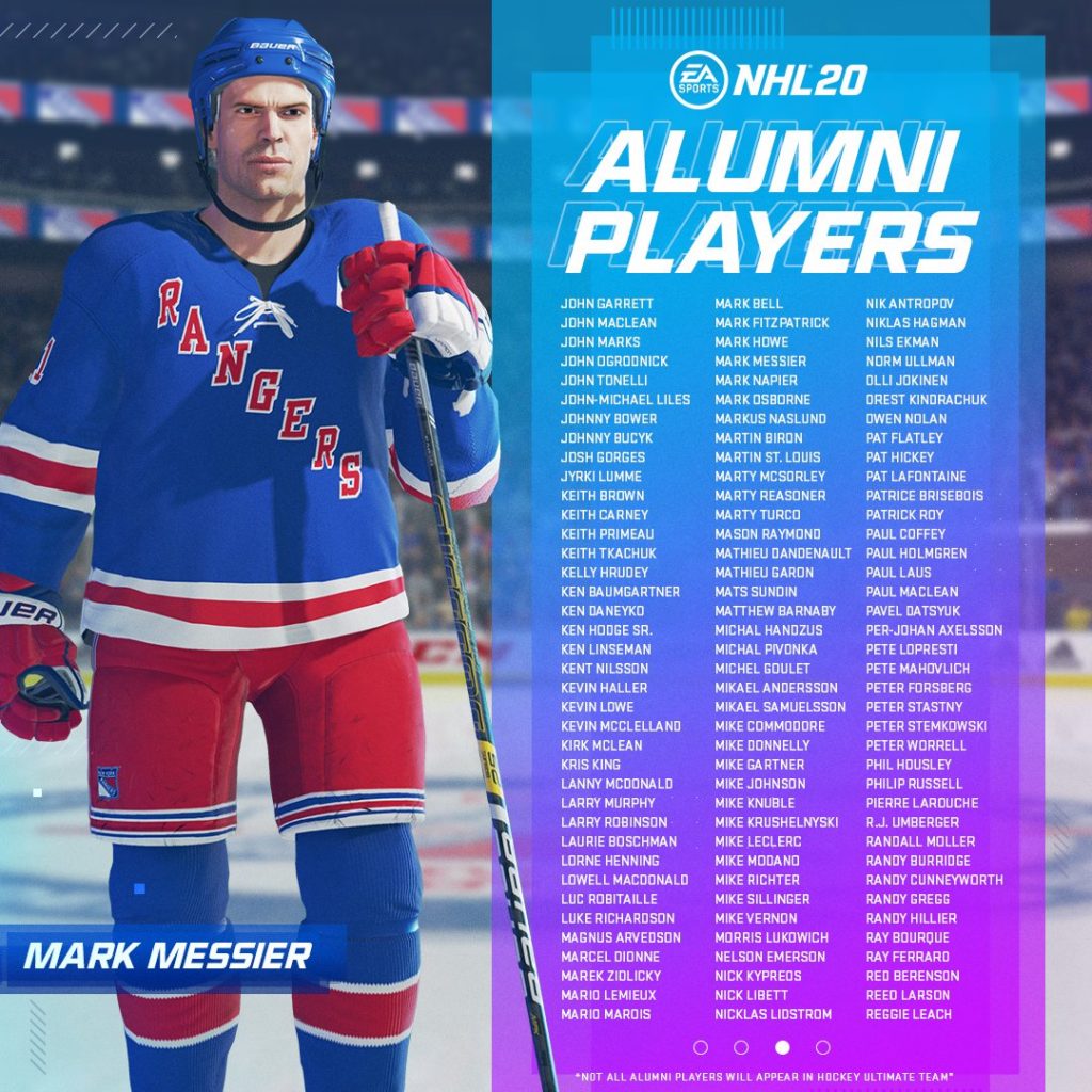 NHL 20 Will Feature 33 Playable Alumni 