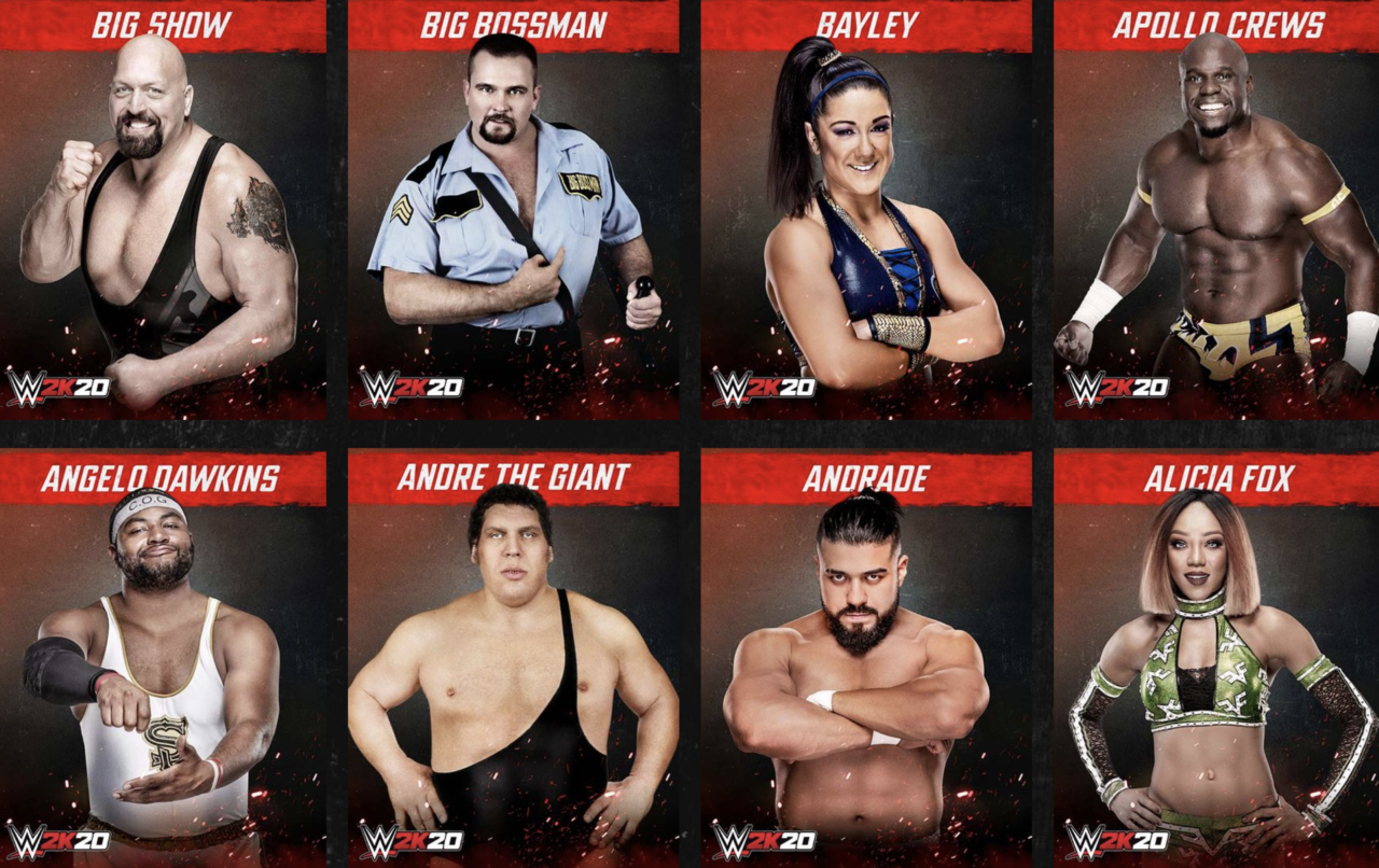 WWE 2K20: Confirmed Roster