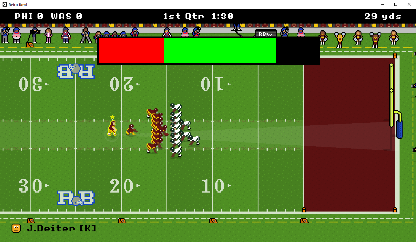 Retro Bowl Update Adjusts Running Physics, Improves AI, Adds End Zone Colors, More Awards and Much More