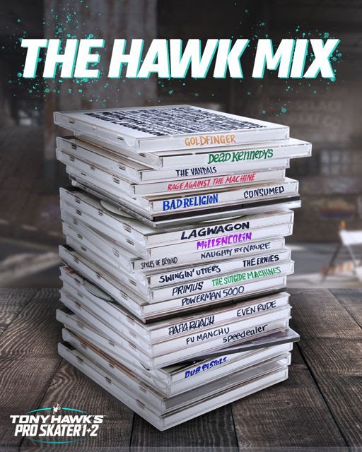 Tony Hawk's Pro Skater 1 + 2 Remastered' Soundtrack Revealed