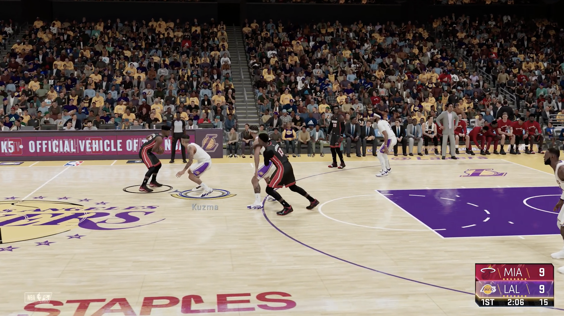 NBA 2K21 Xbox Series X Gameplay Video - Miami Heat vs. Los Angeles Lakers  (18 Minutes) - Operation Sports