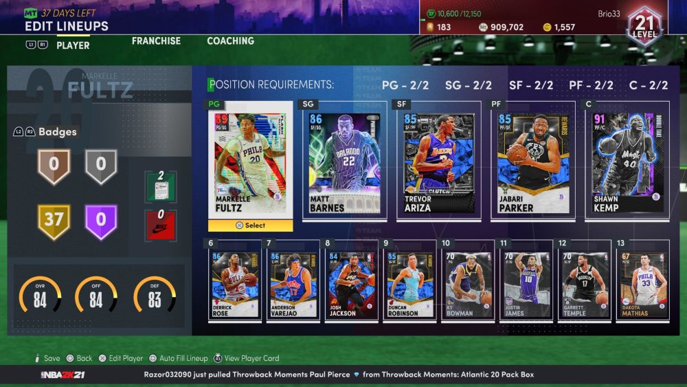 I USED THE SHANGHAI SHARKS IN MyTEAM..AND THIS HAPPENED - NBA 2k21 SQUAD  BUILDER. 