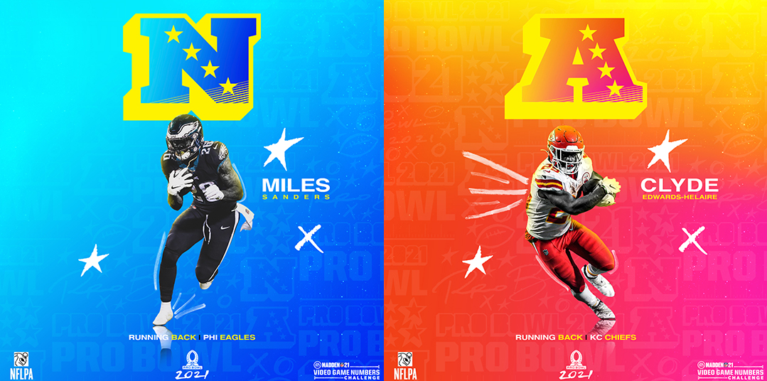 Miles Sanders and Clyde EdwardsHelaire Added to Virtual 2021 NFL Pro