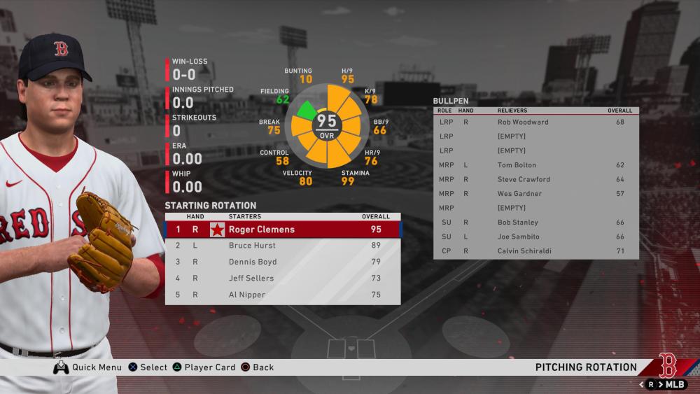 MLB The Show classic roster Clemens