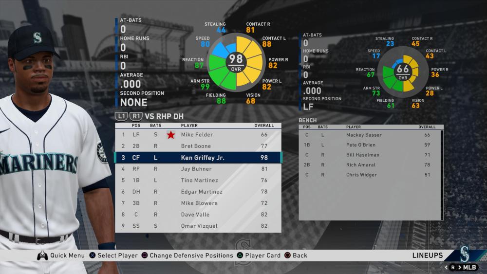 MLB The Show classic roster Griffey