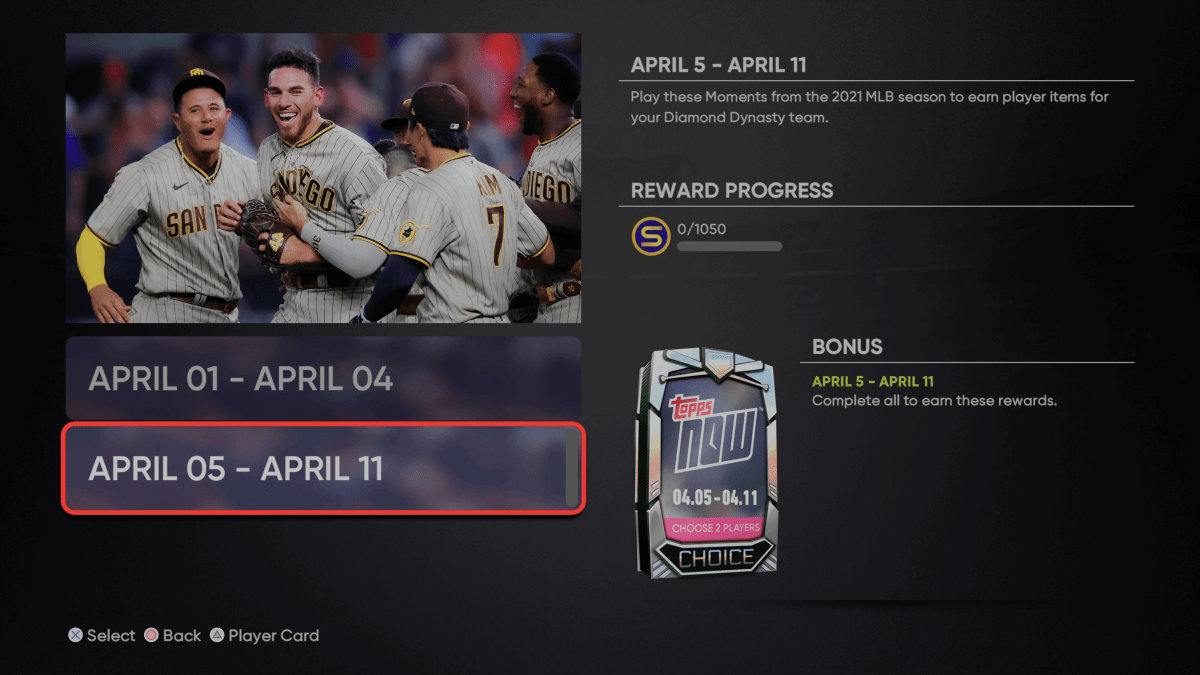 MLB The Show 21 Topps Now April