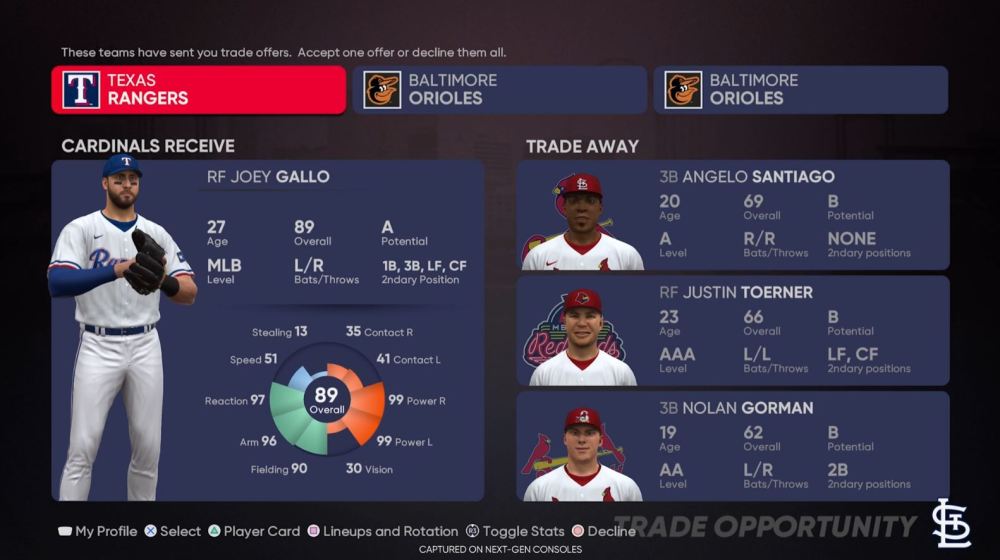 mlb the show 21 franchise mode trade