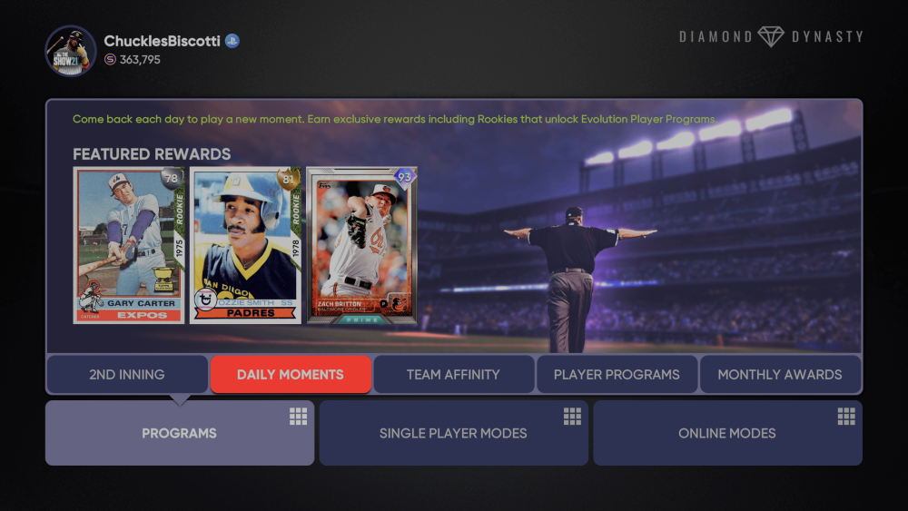 June Daily Moments program MLB The Show 21