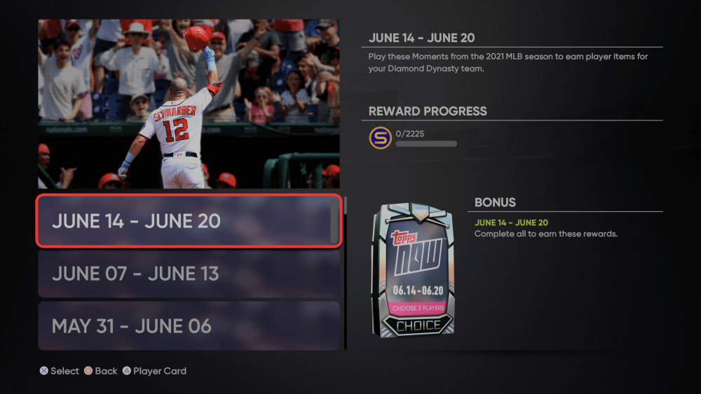 Topps Now June Week 3 Moments