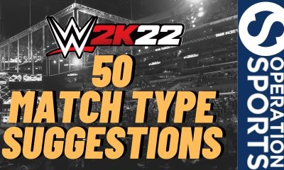 WWE 2K22 match types
