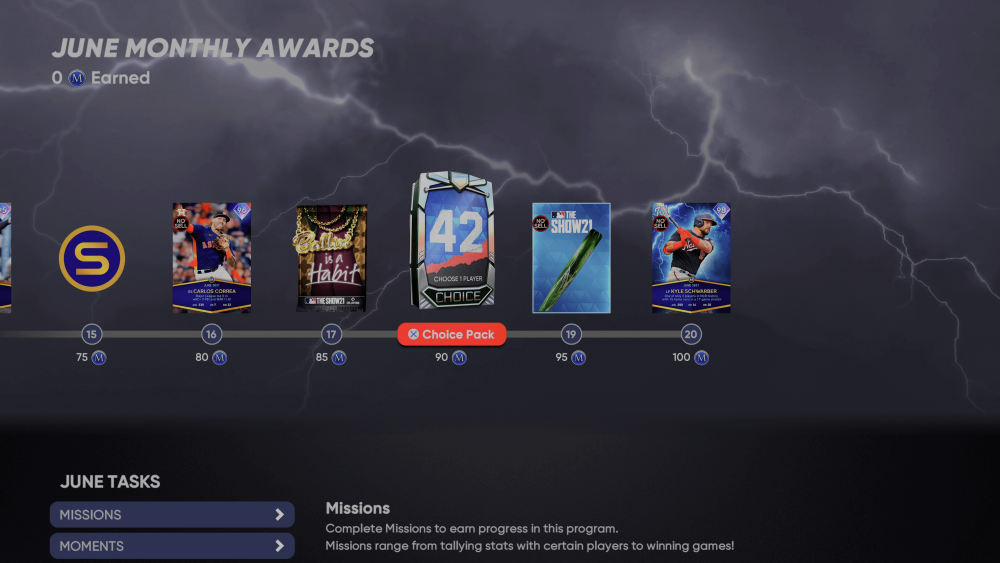 June Monthly Awards MLB The Show 21