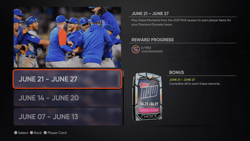 Topps Now June Week 4 Moments