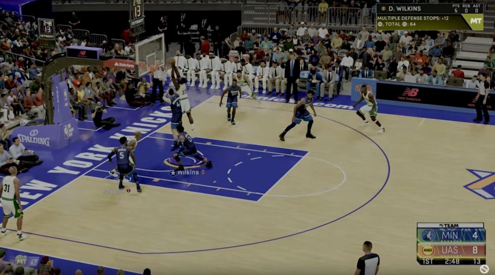 NBA 2K22 contact animations