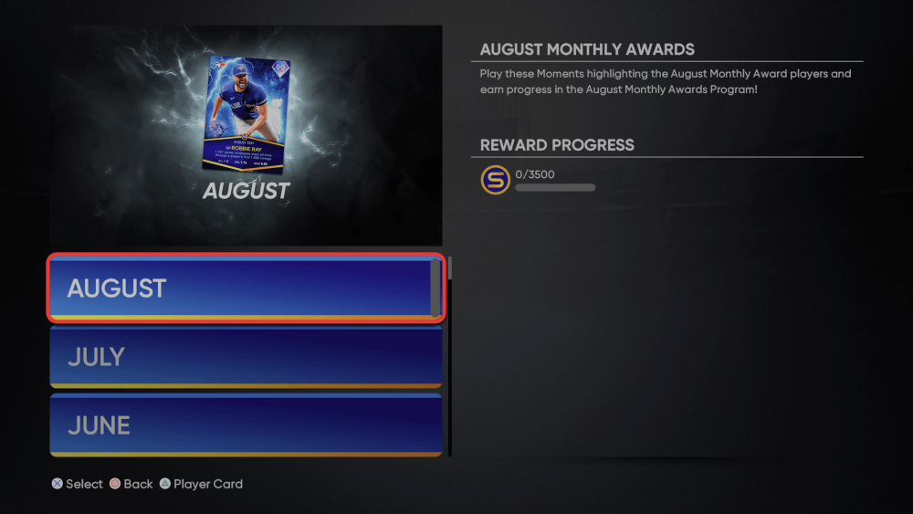 August Monthly Awards Moments