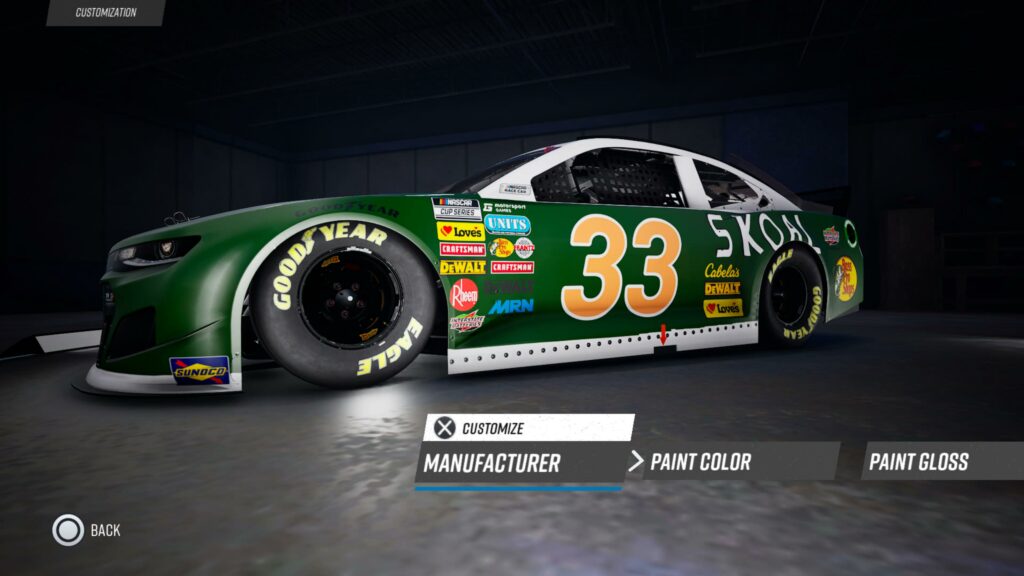 NASCAR21 paint booth