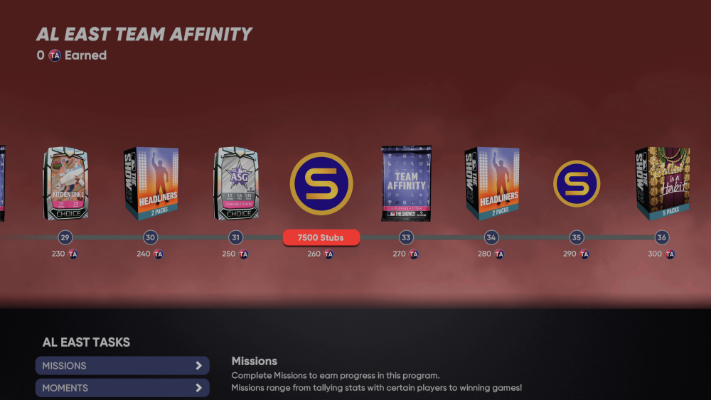 Team Affinity 5 Rewards