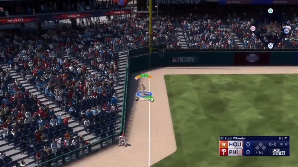 MLB The Show 22 gameplay perfect throws