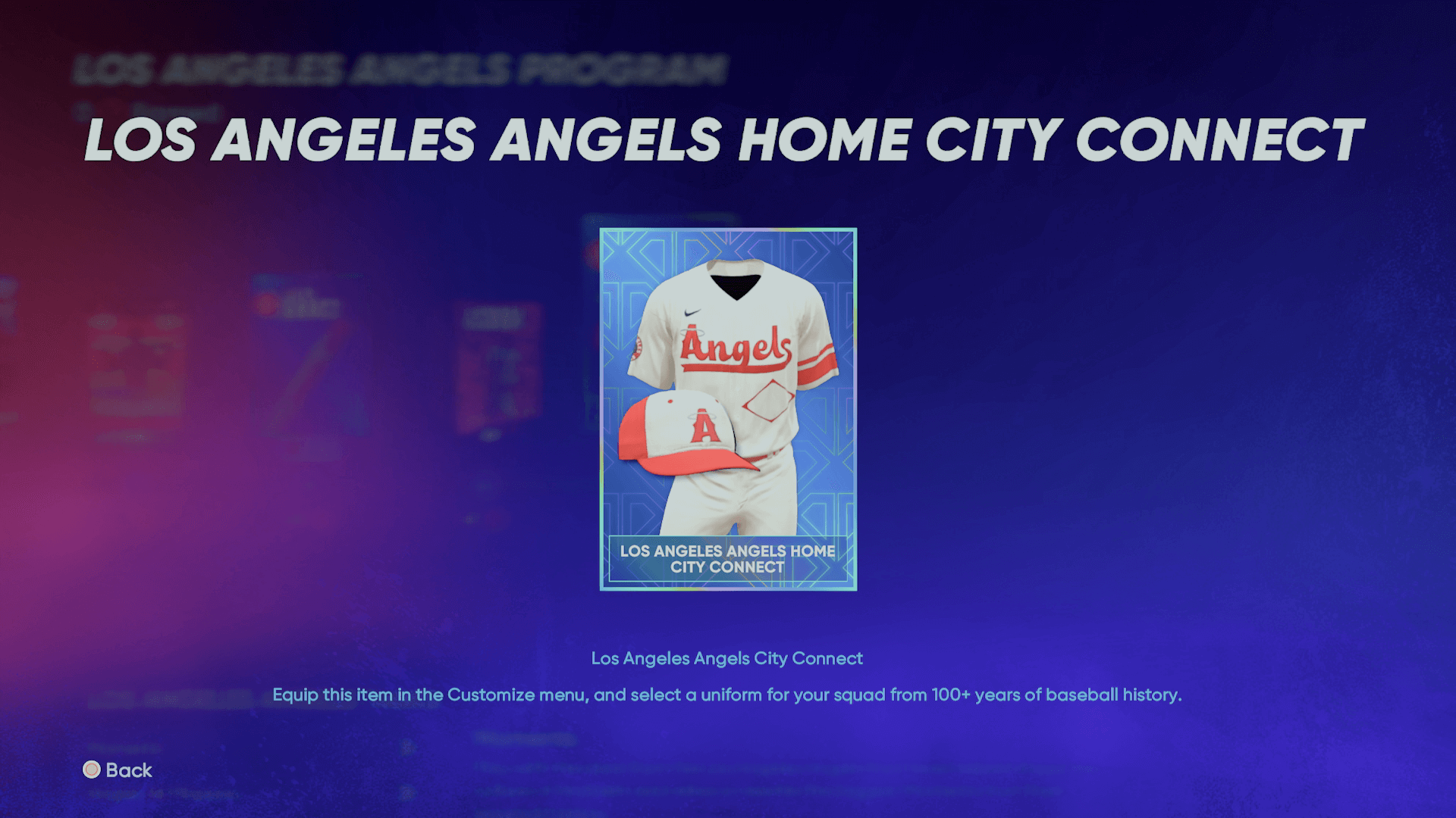 city connect angels uniform