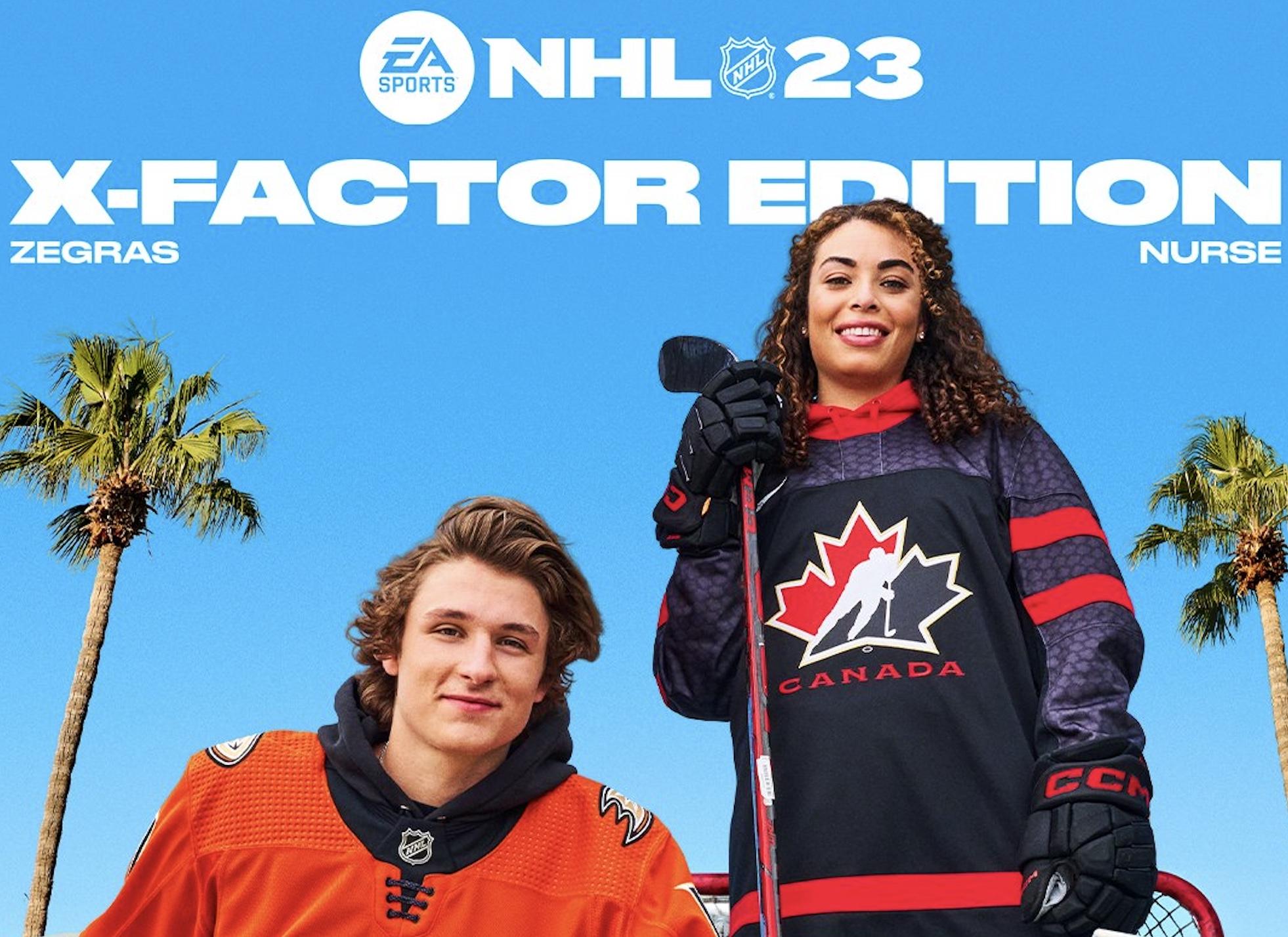 NHL 23 Reveals Cover Athletes- Trevor Zegras and Sarah Nurse