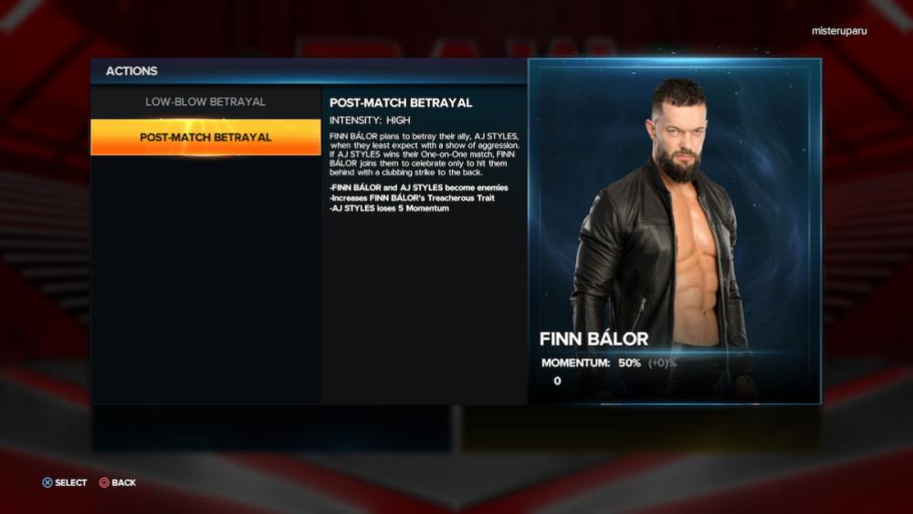 Finn Balor sets up a betrayal against AJ Styles in WWE 2K23