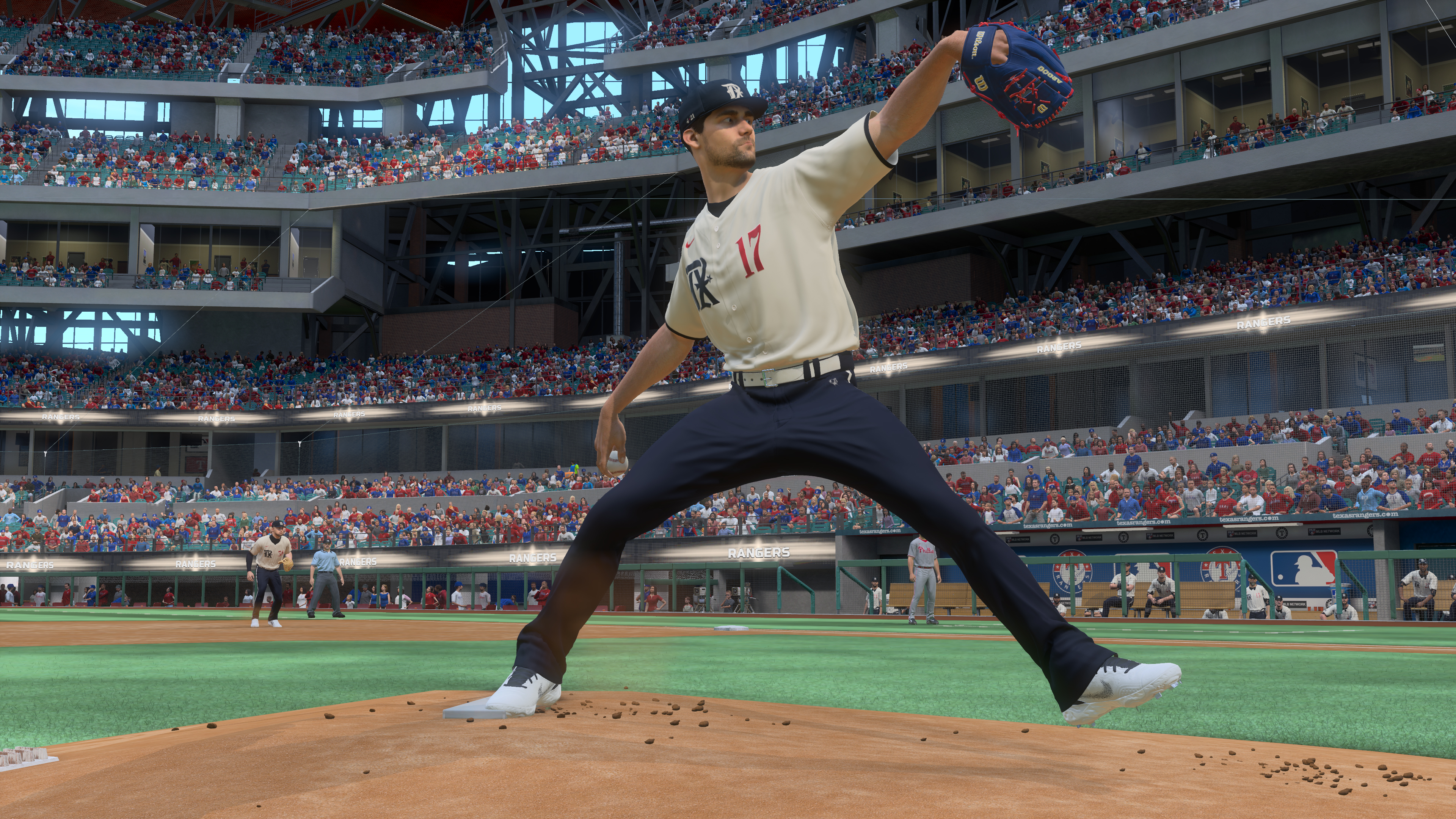 texas rangers city connect in game