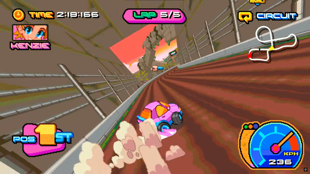 Victory Heat Rally indie racing game