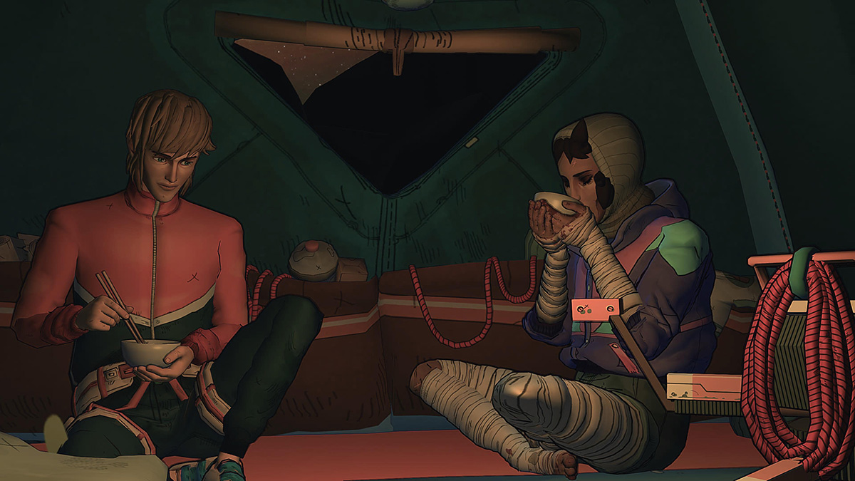 Aava and Marco, as seen in Cairn.