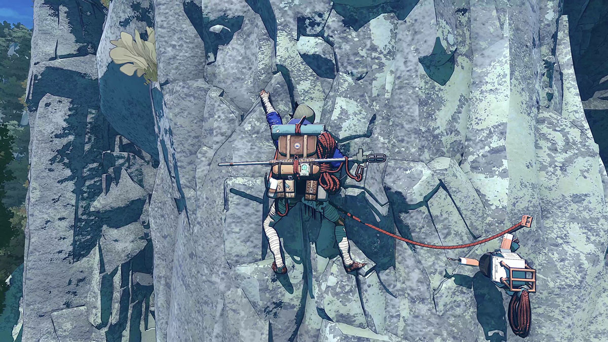 Aava makes use of an Piton in Cairn.