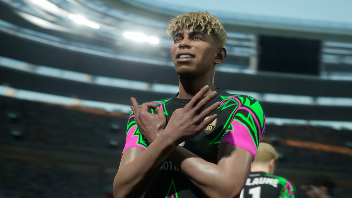 Lamine Yamal. as seen in eFootball 2026.