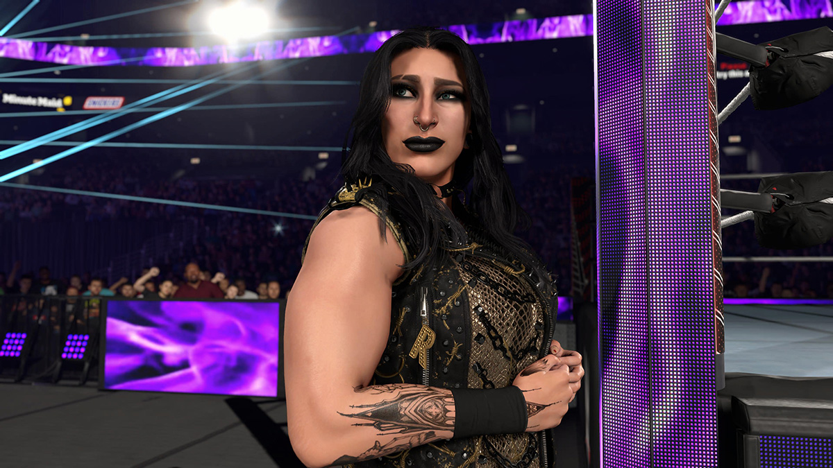 Rhea Ripley, as seen in WWE 2K26.