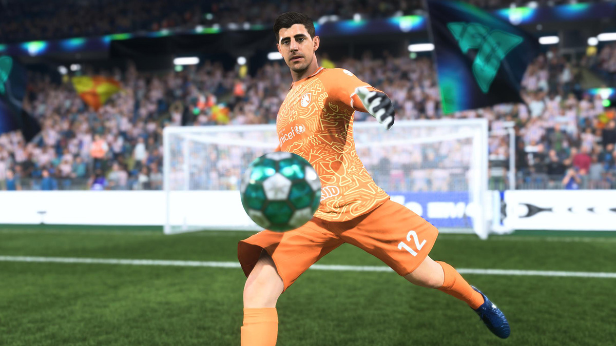 Thibaut Courtois, as seen in EA FC 26.