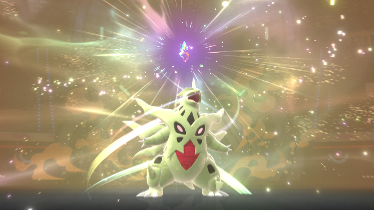 Mega Tyranitar, as seen in Pokémon Champions.